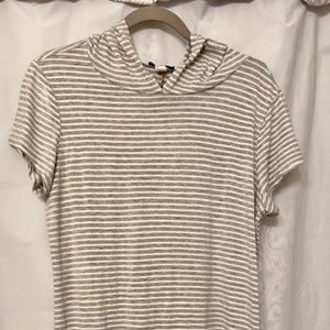 Hooded Striped Tunic